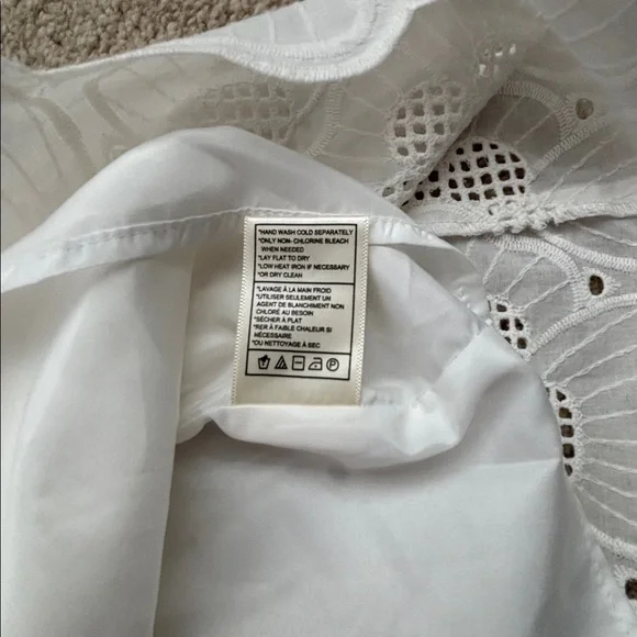 Steve Madden Sierra Floral Eyelet White Mini Dress - Picture 8 of 11